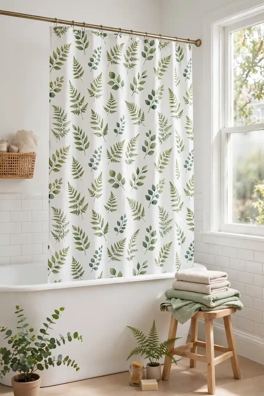 Leaf Motif Curtain
