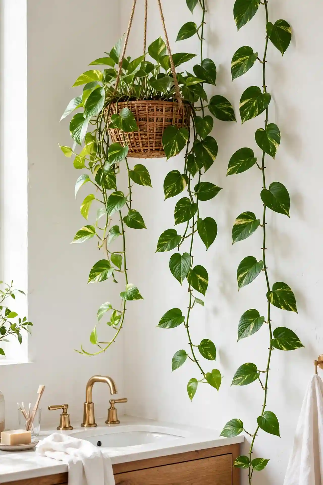 Trailing Pothos Display
