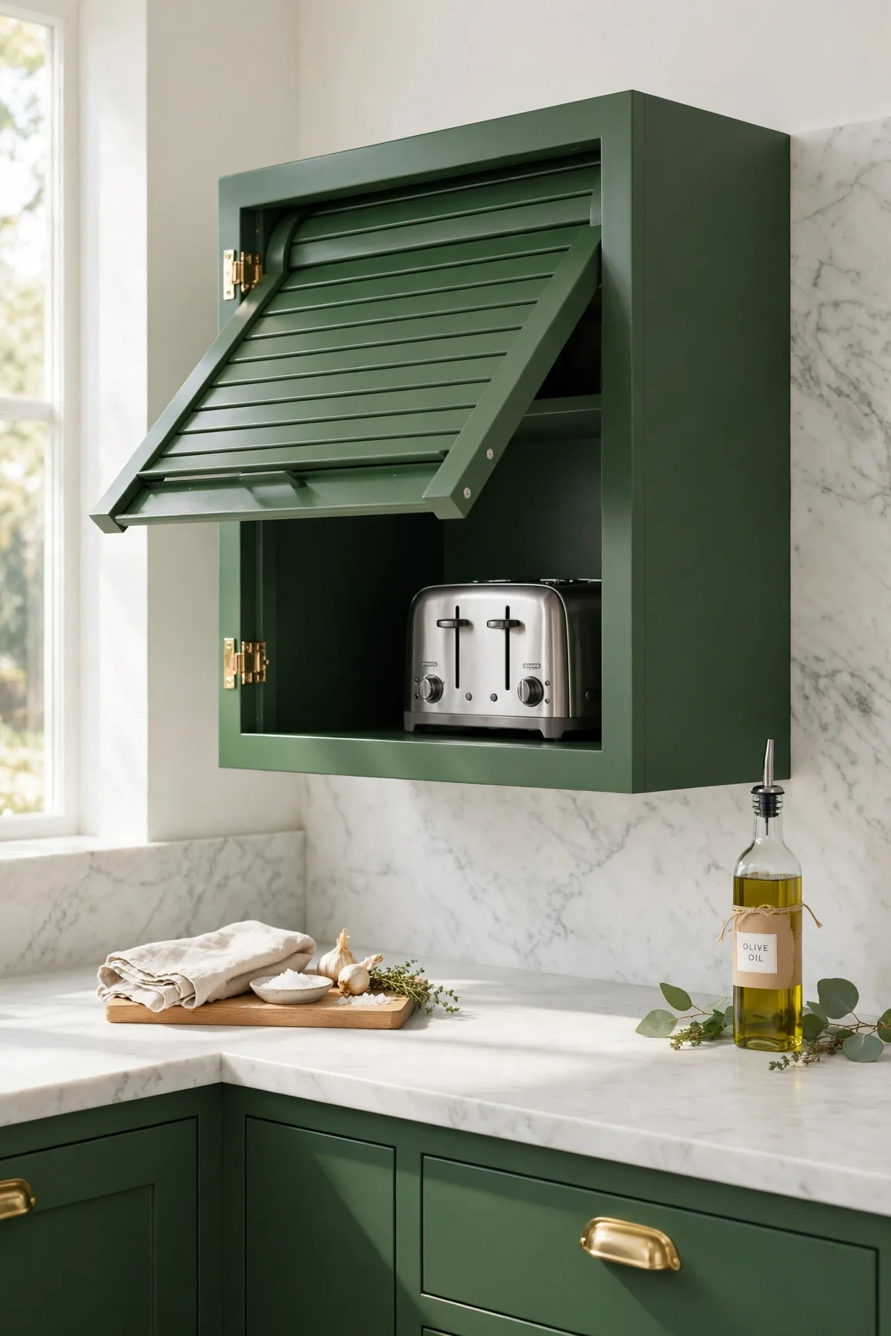 Bottle Green Appliance Garage