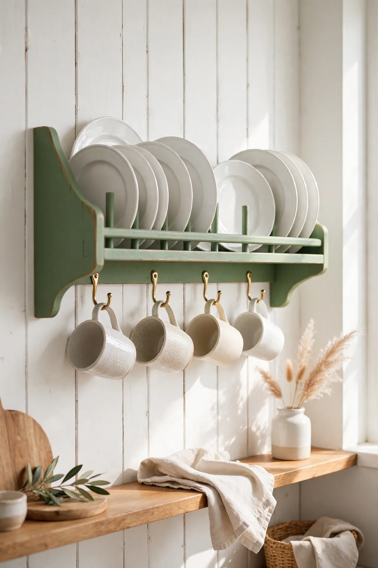 Fern Green Plate Rack