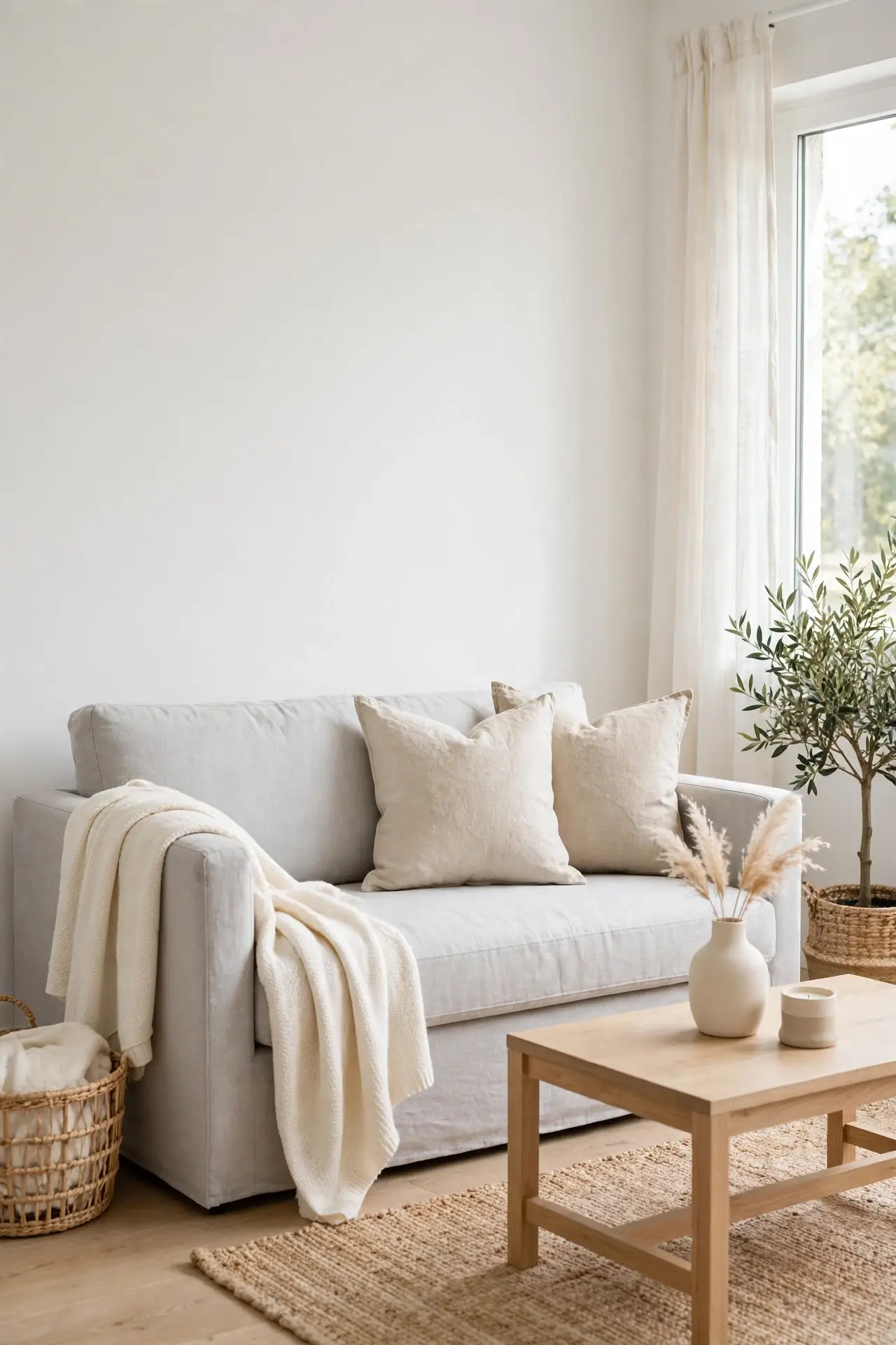Cream Throw Layering