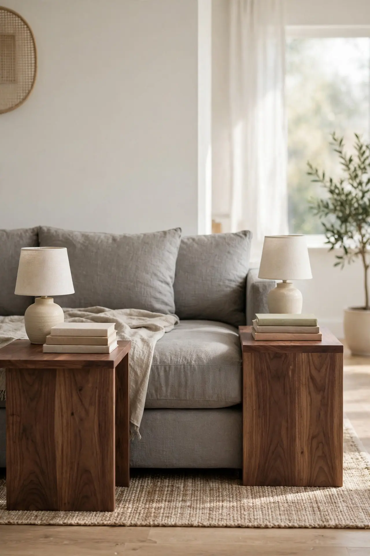 Walnut Side Tables