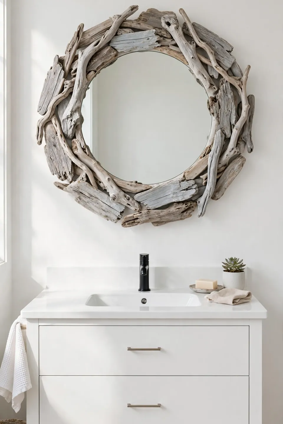 Driftwood Mirror Frame