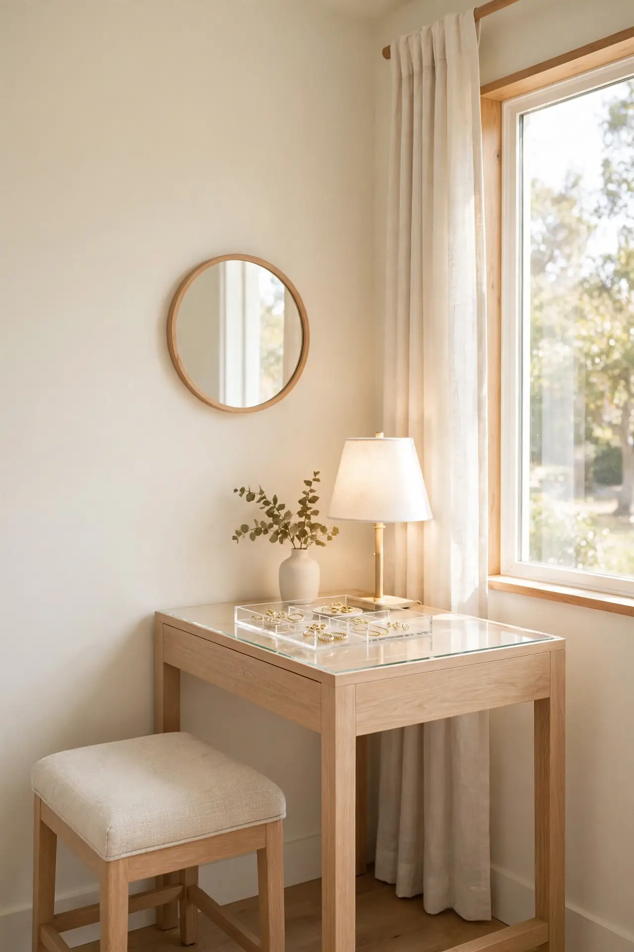 Vanity Mirror Corner