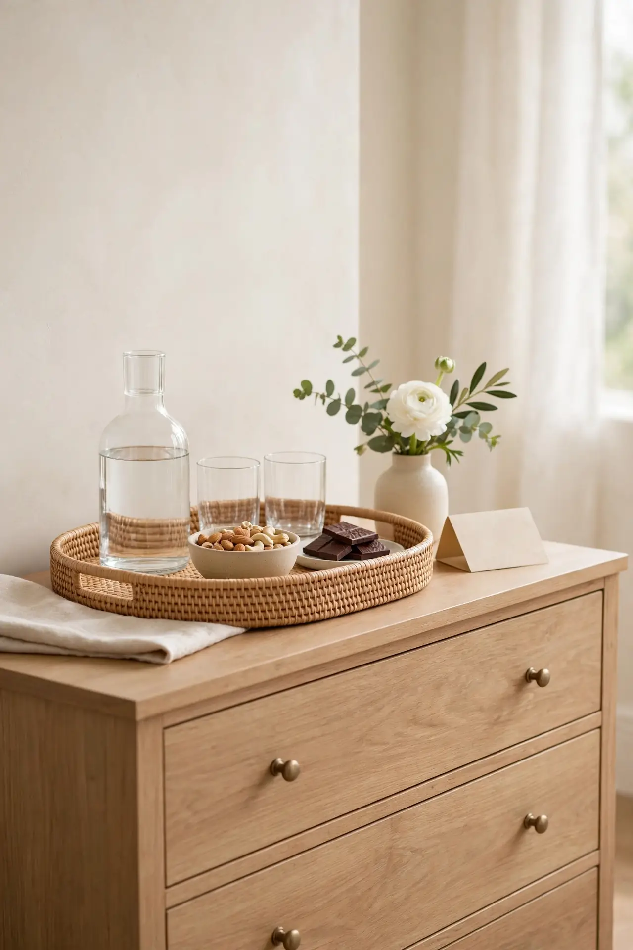 Welcome Tray Setup