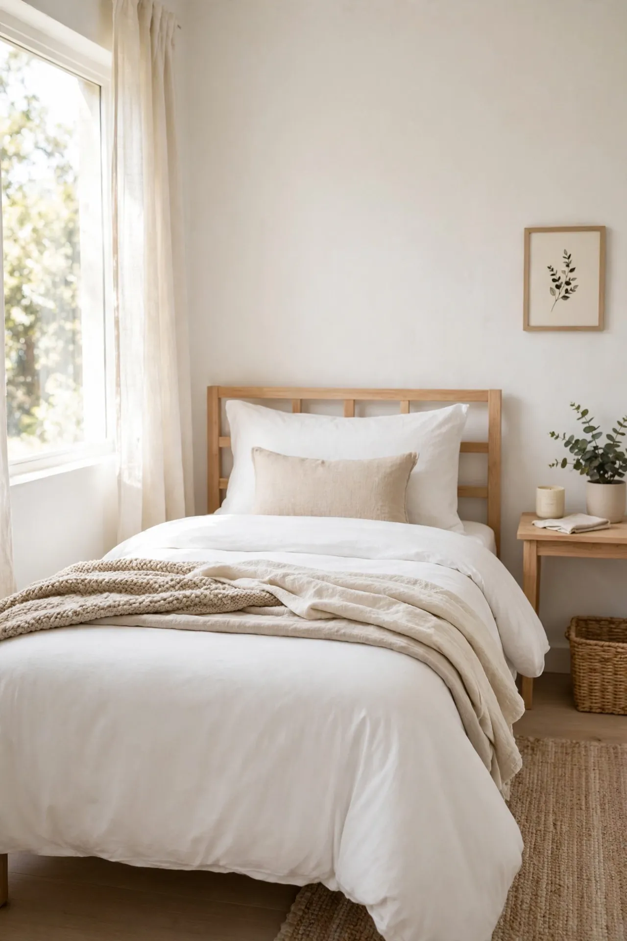 Crisp White Bedding
