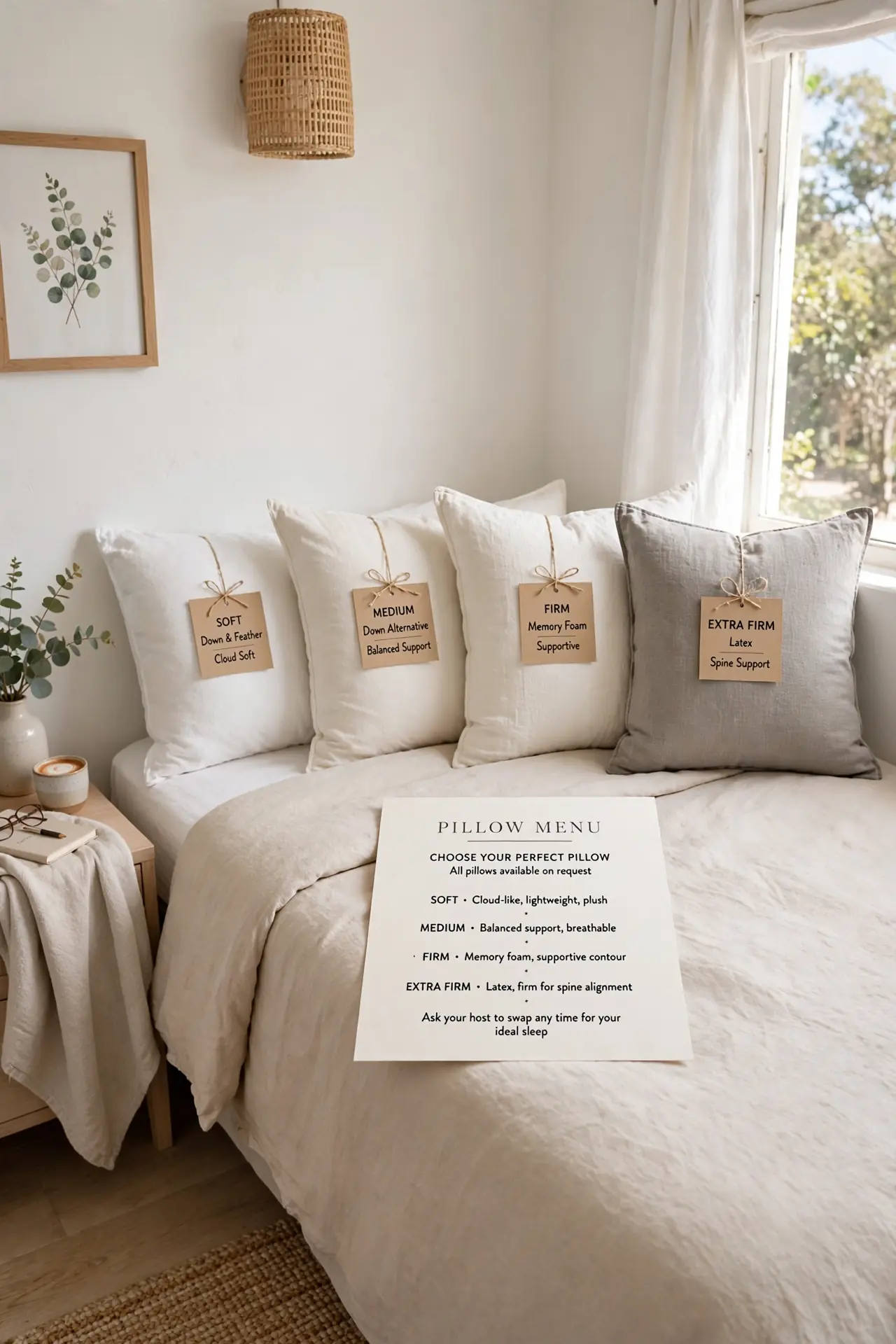 Pillow Menu Choice