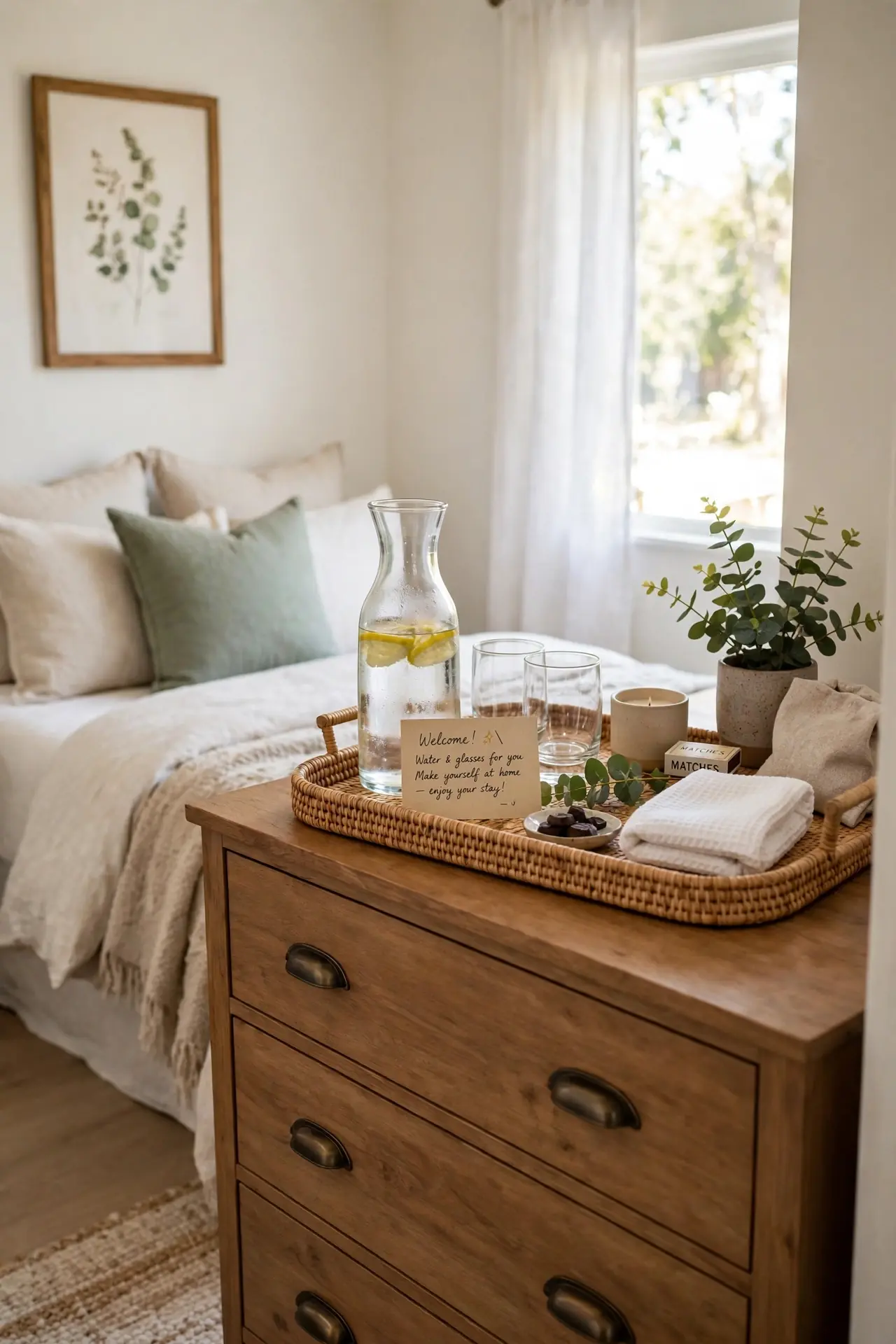 Welcoming Entry Tray for guest bedroom ideas in small spaces
