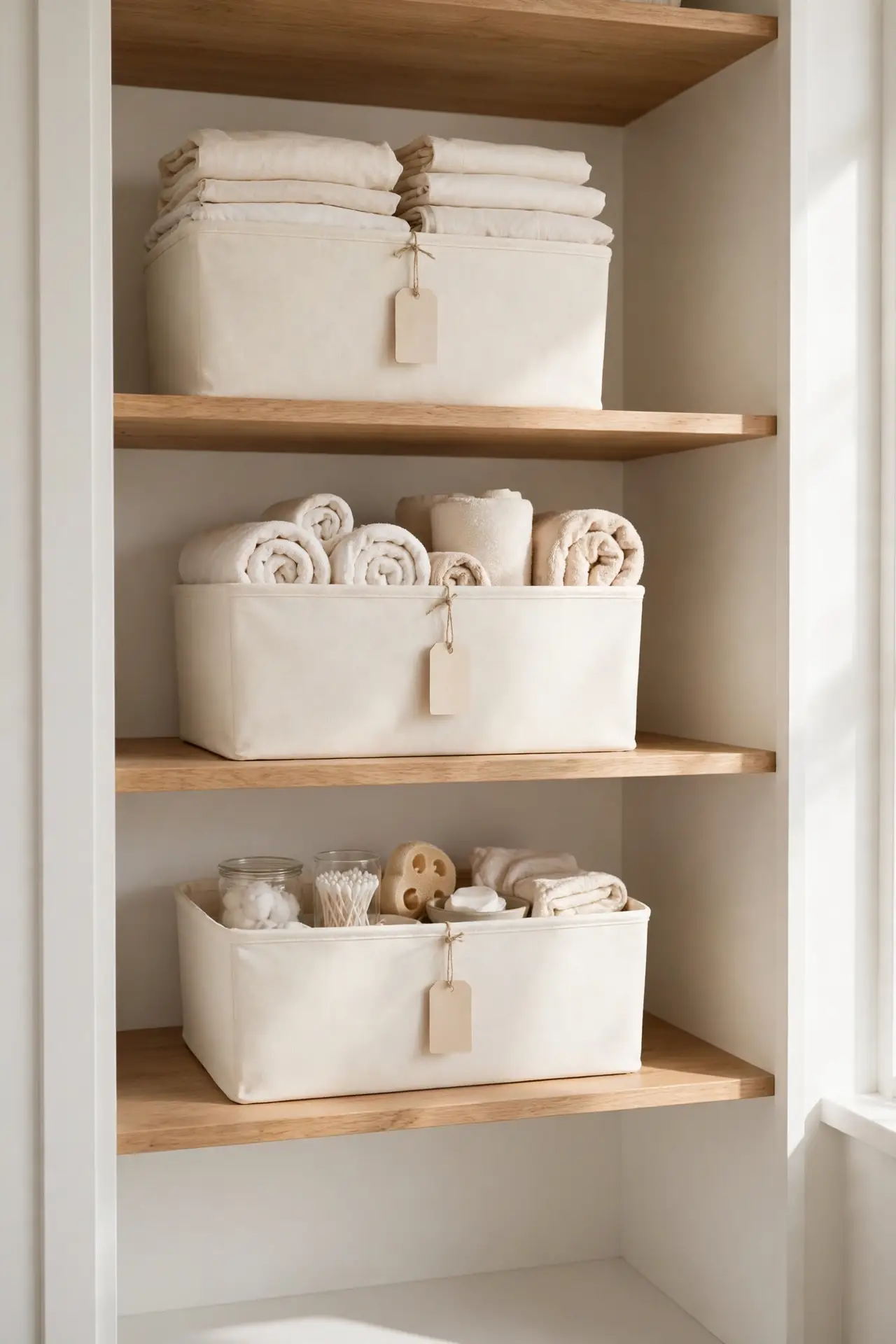 Labeled Storage Bins