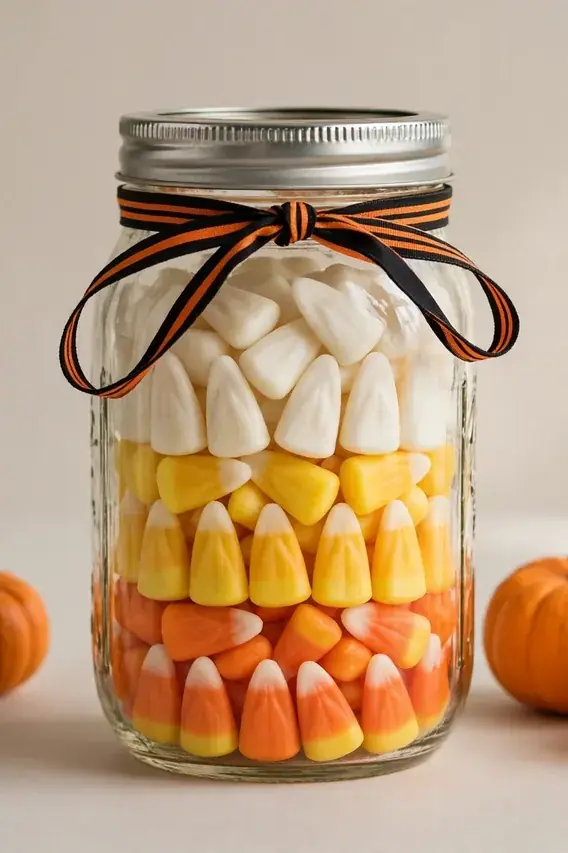 Candy Corn Jar
