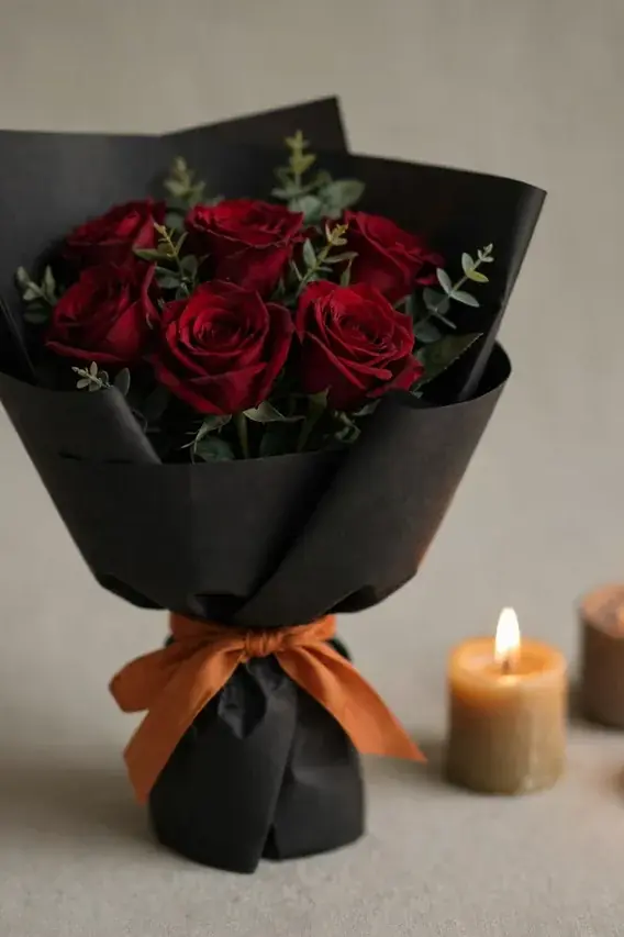 Black Roses Bouquet