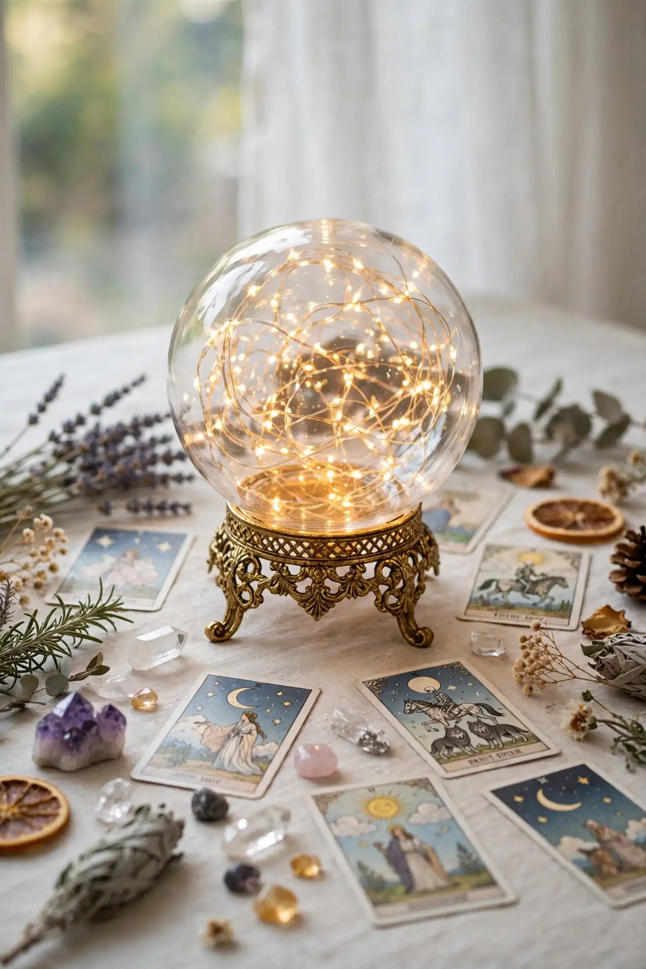 Crystal Ball Centerpiece