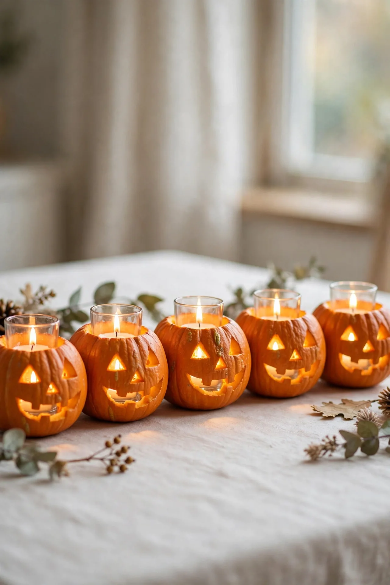 Pumpkin Candle Holders