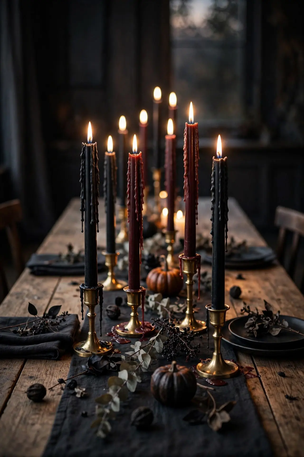 Dark Taper Candles
