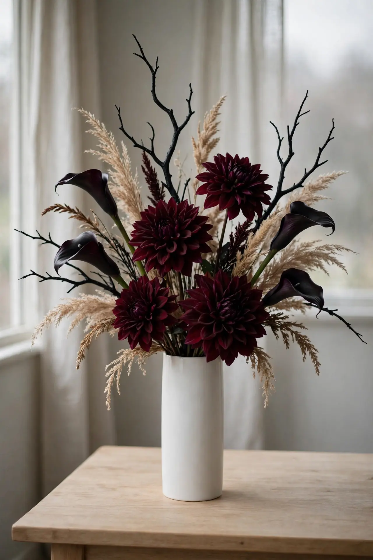 Moody Floral Arrangements