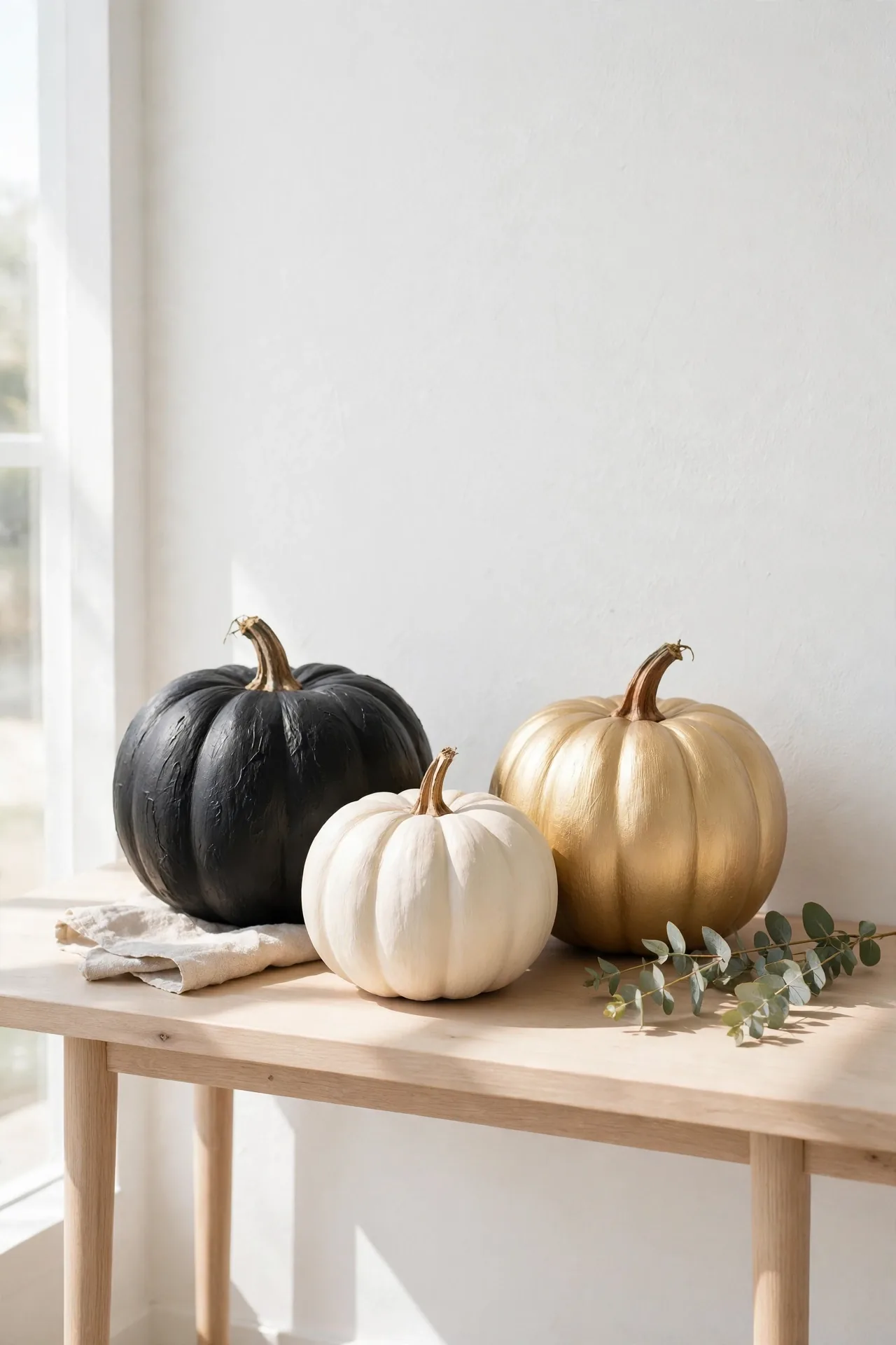 Painted Pumpkin Centerpieces