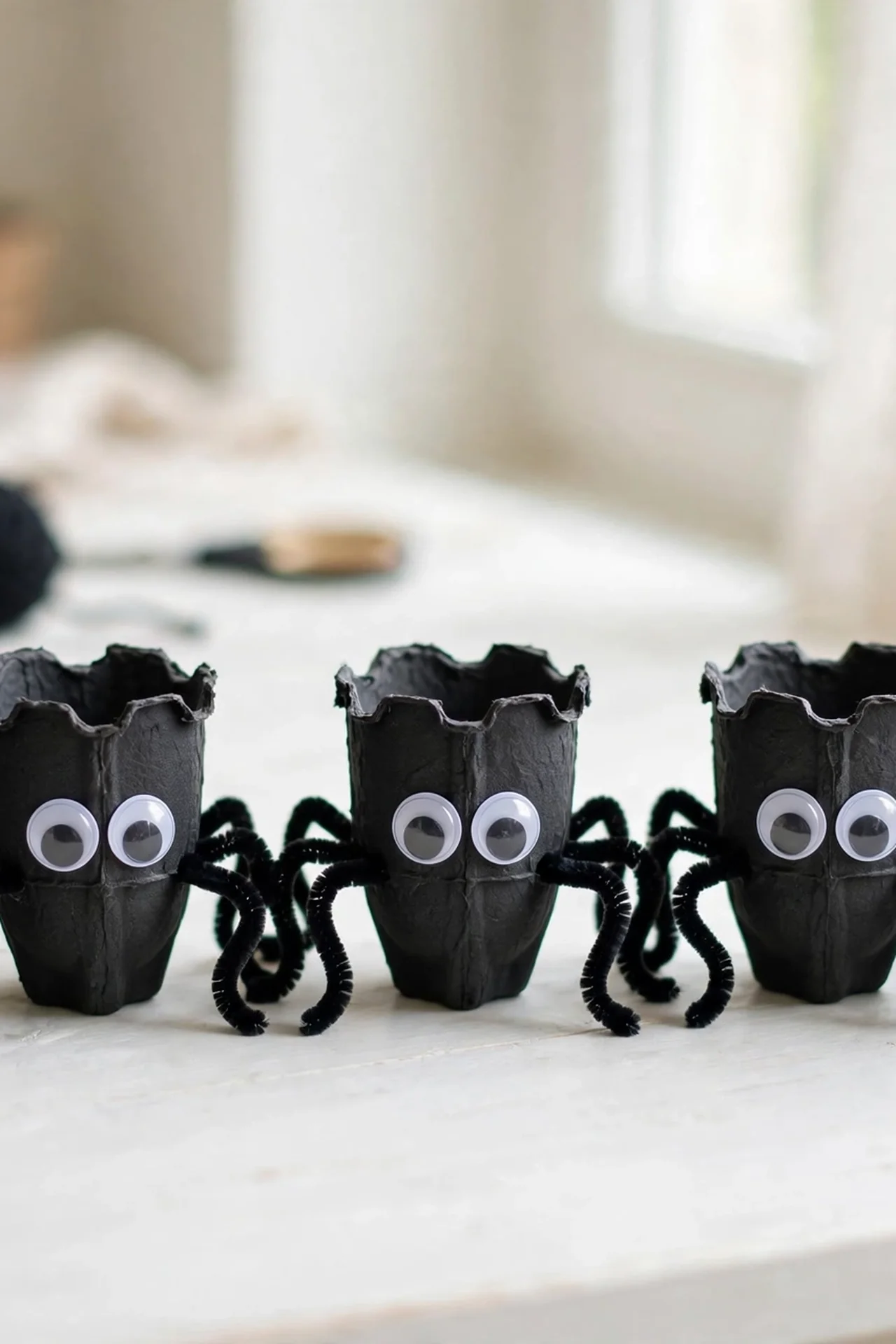 Egg Carton Spiders