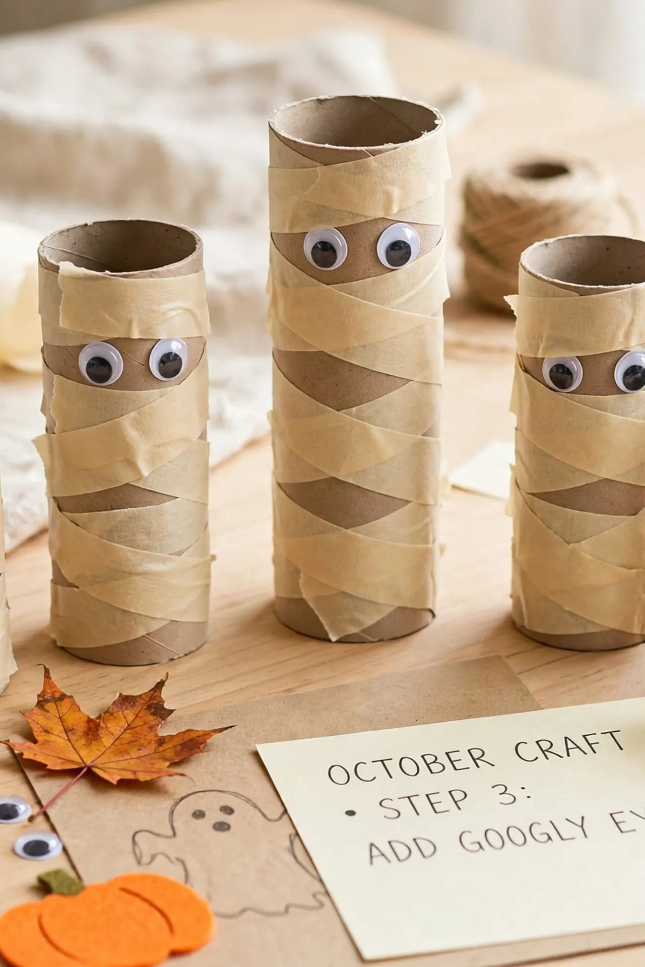 Masking Tape Mummies