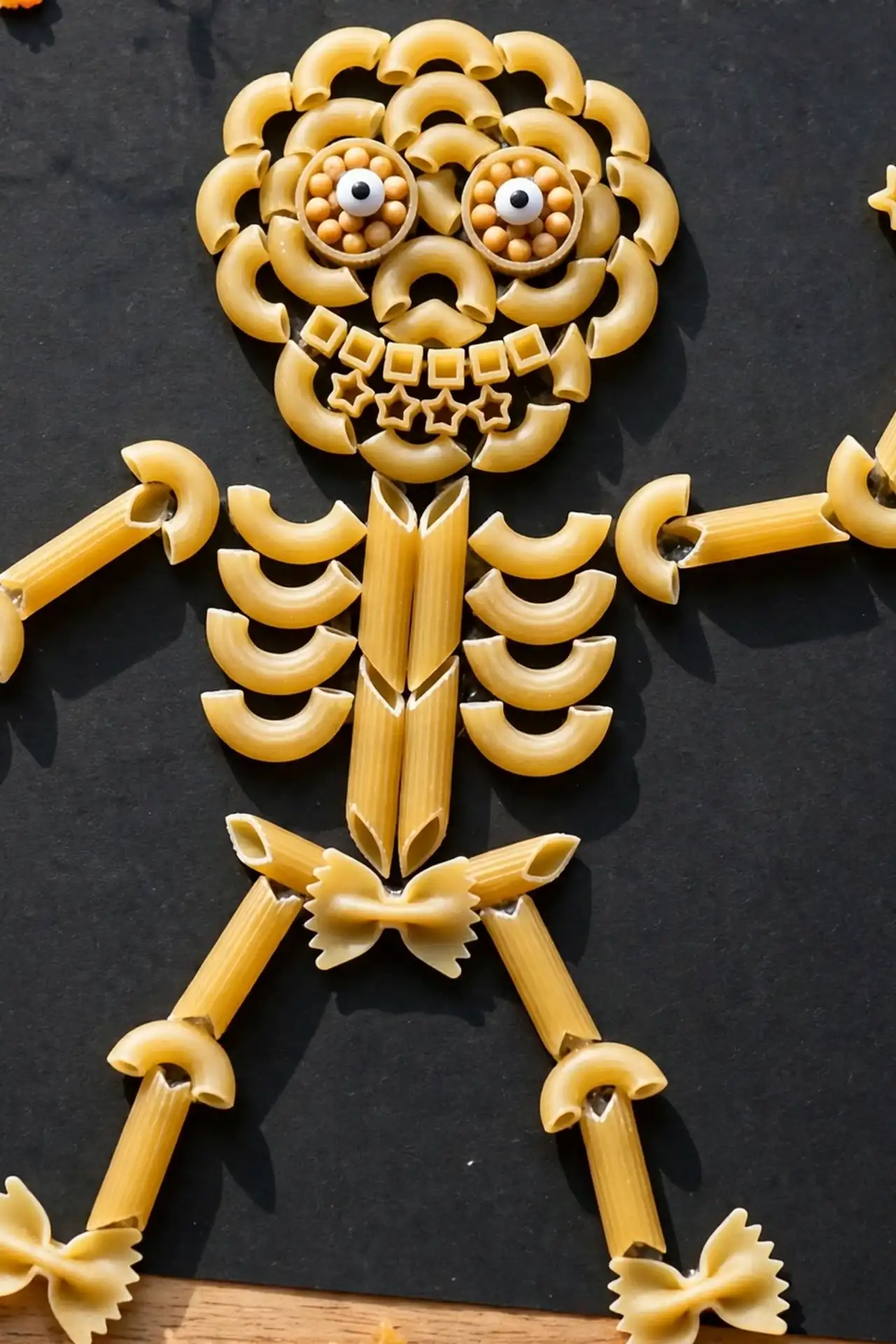 Pasta Skeleton Craft