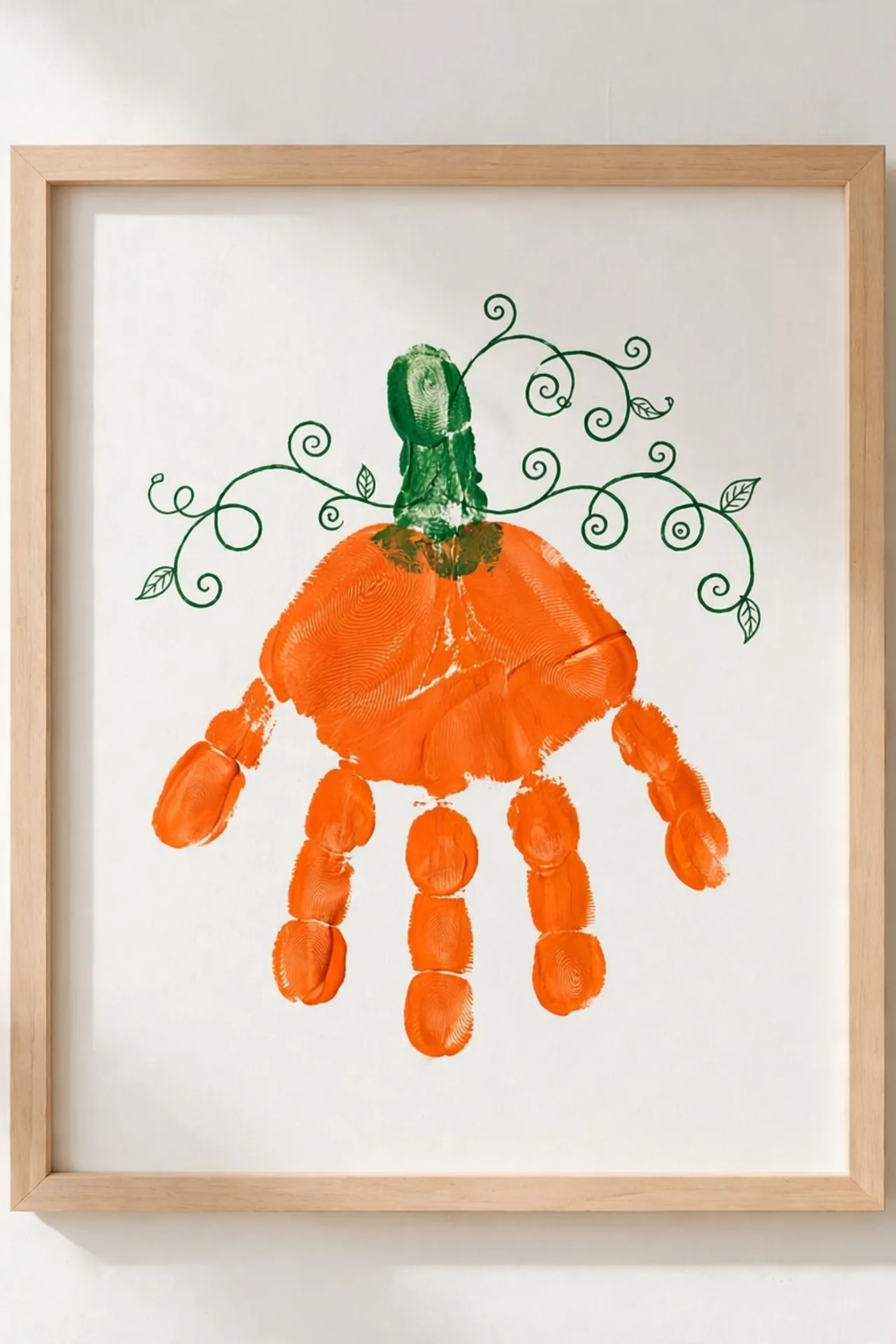 Pumpkin Handprint Art