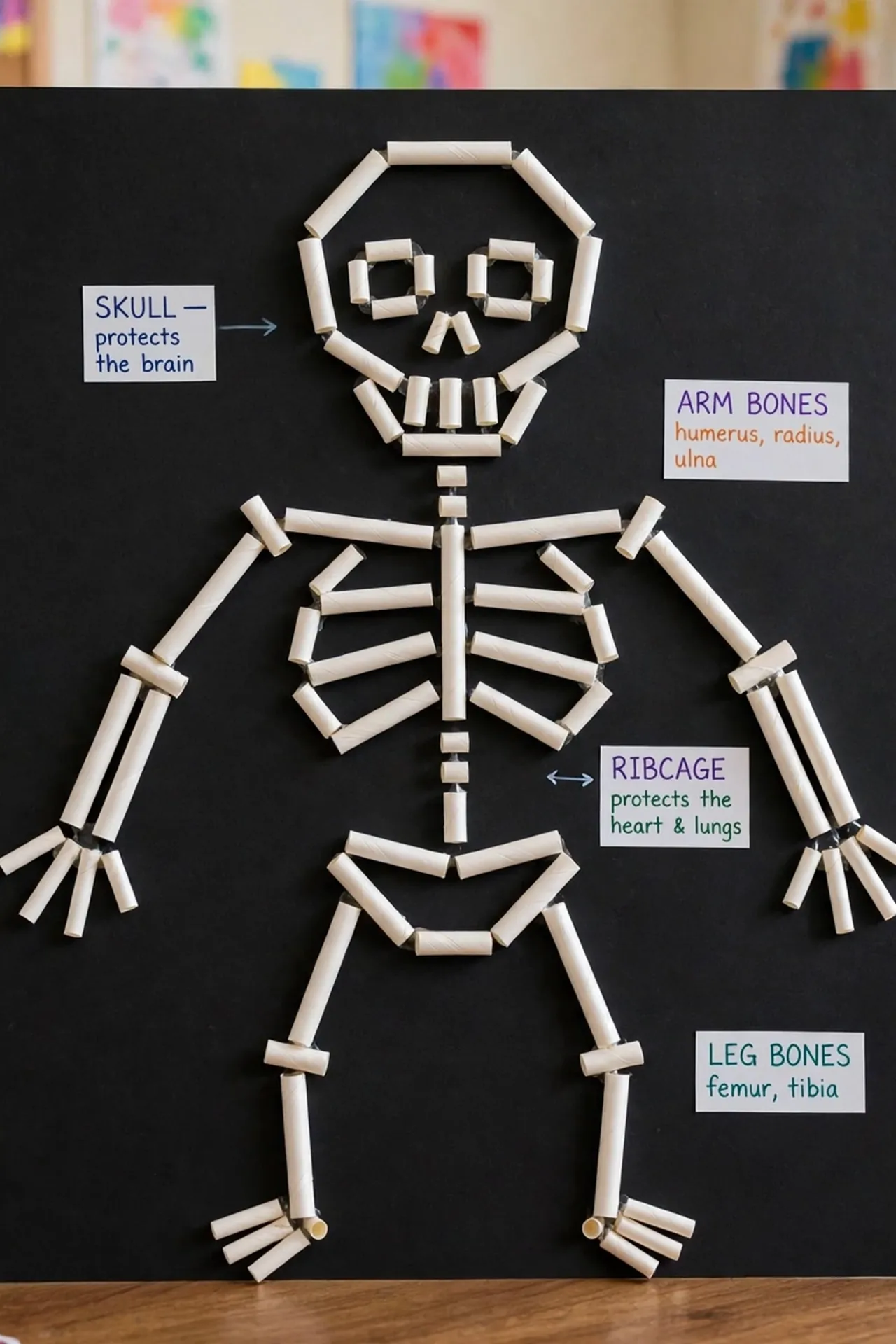 Straw Skeleton Craft