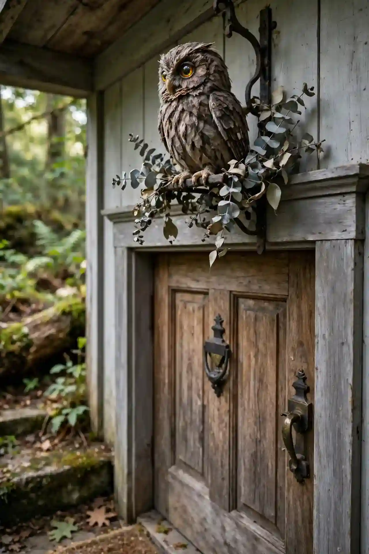 Moonlit Owl Perch