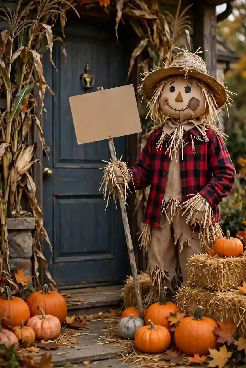 Scarecrow Welcome Post