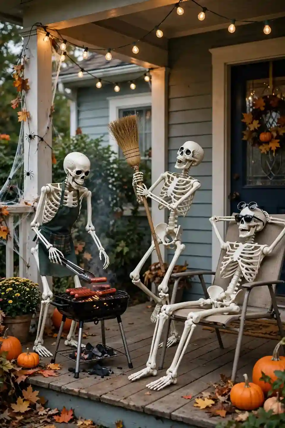 Skeleton Party Scene