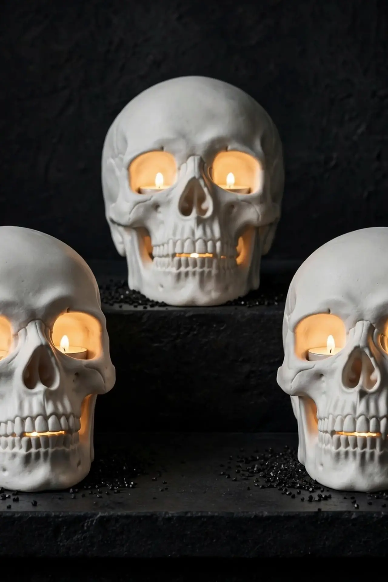 Skull Candle Holders