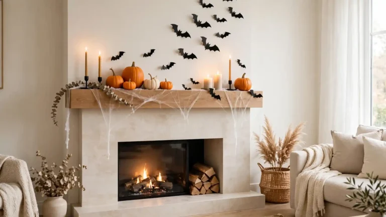 21 Halloween Fireplace Decor Ideas for a Spooktacular Glow