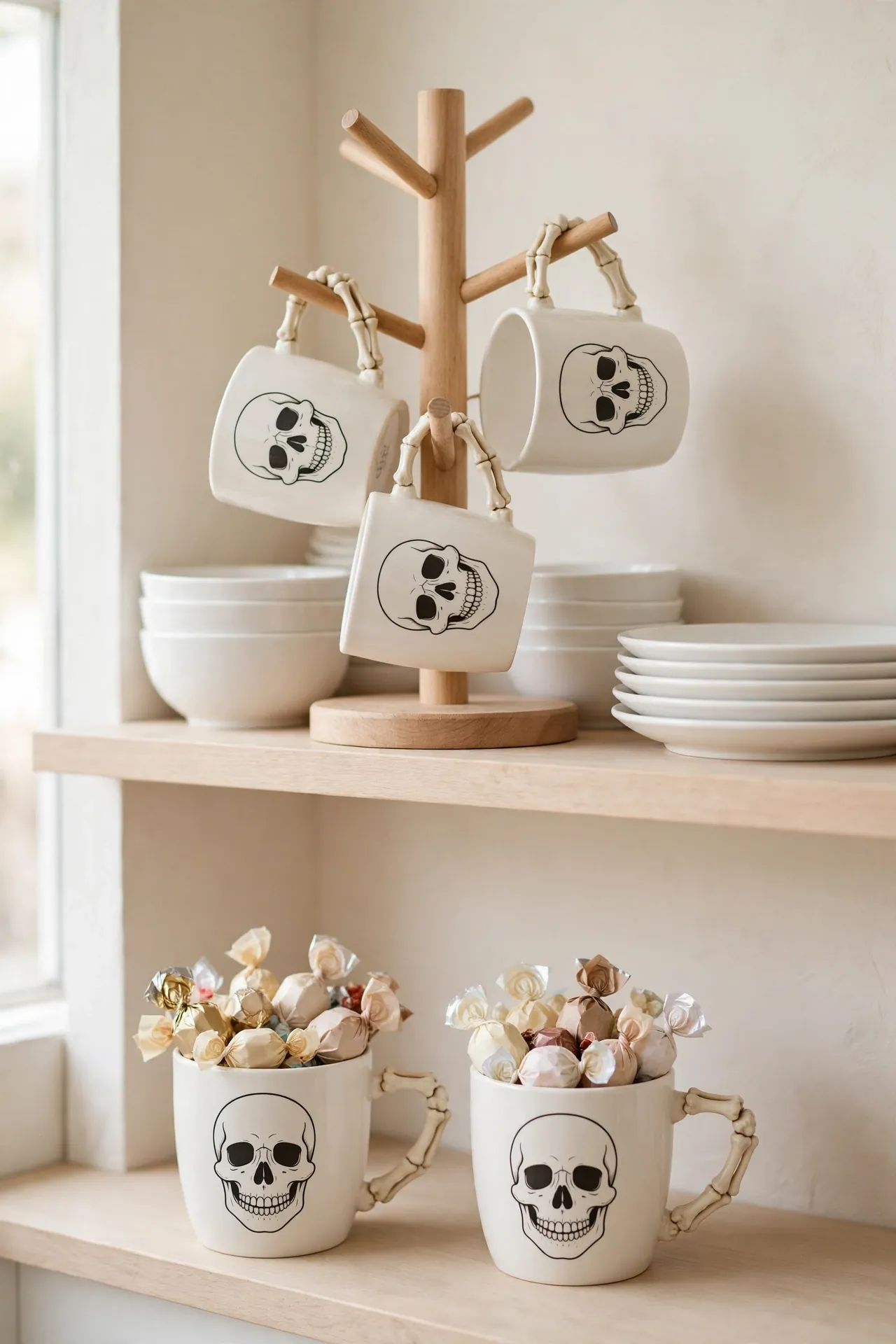 Skeleton Mug Set