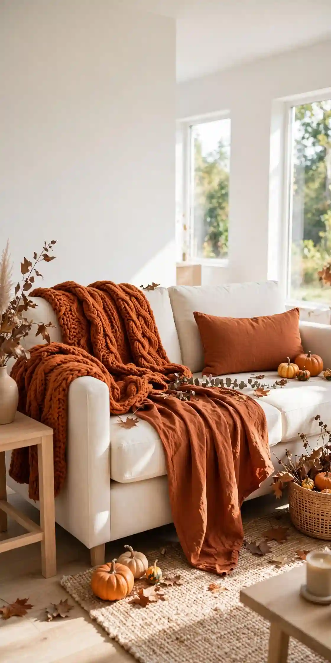 Orange Throw Layers