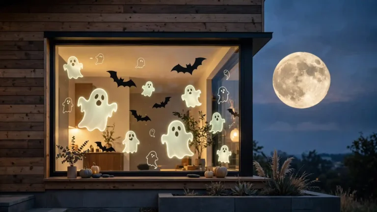 halloween window art