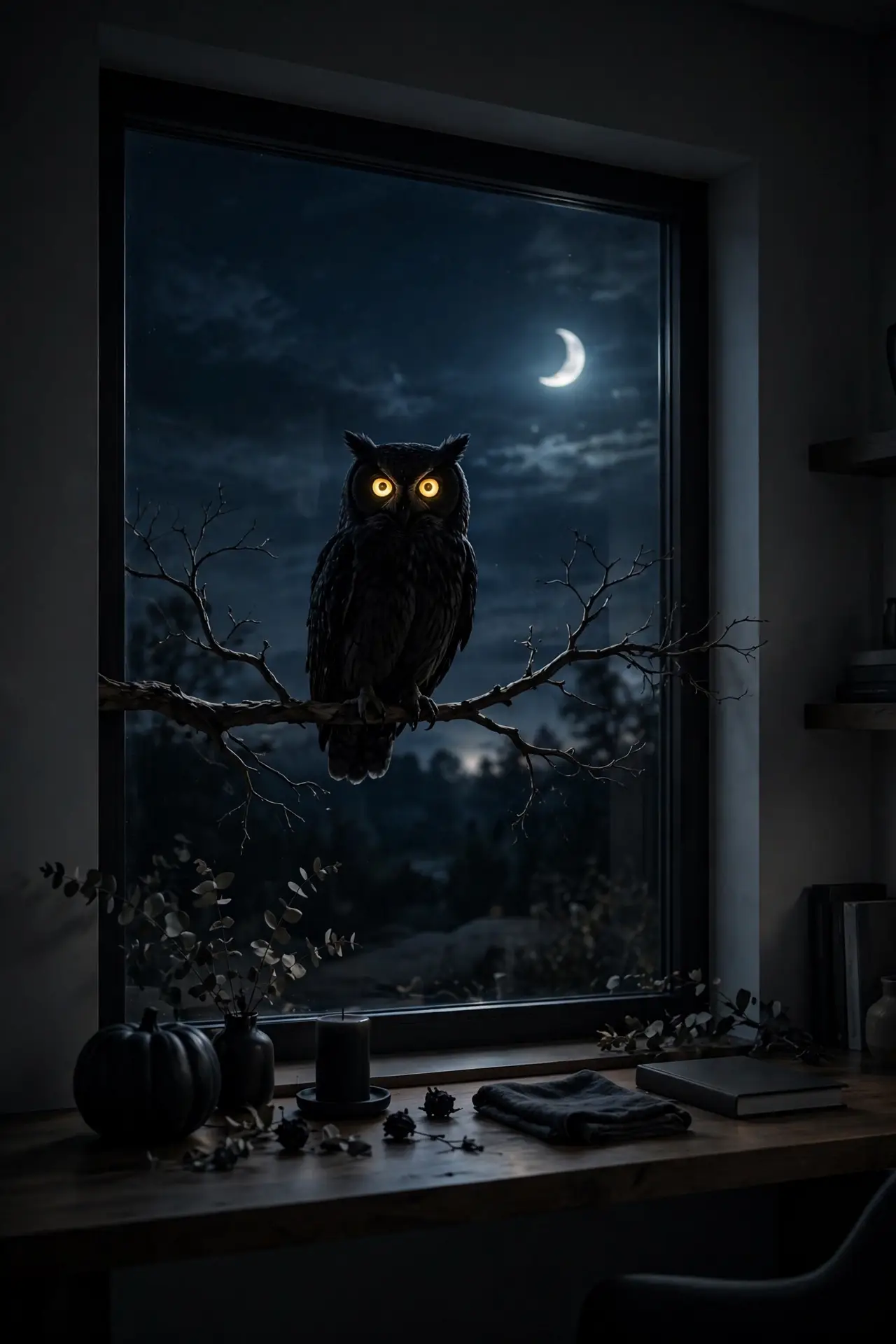 Owl Perch Silhouettes
