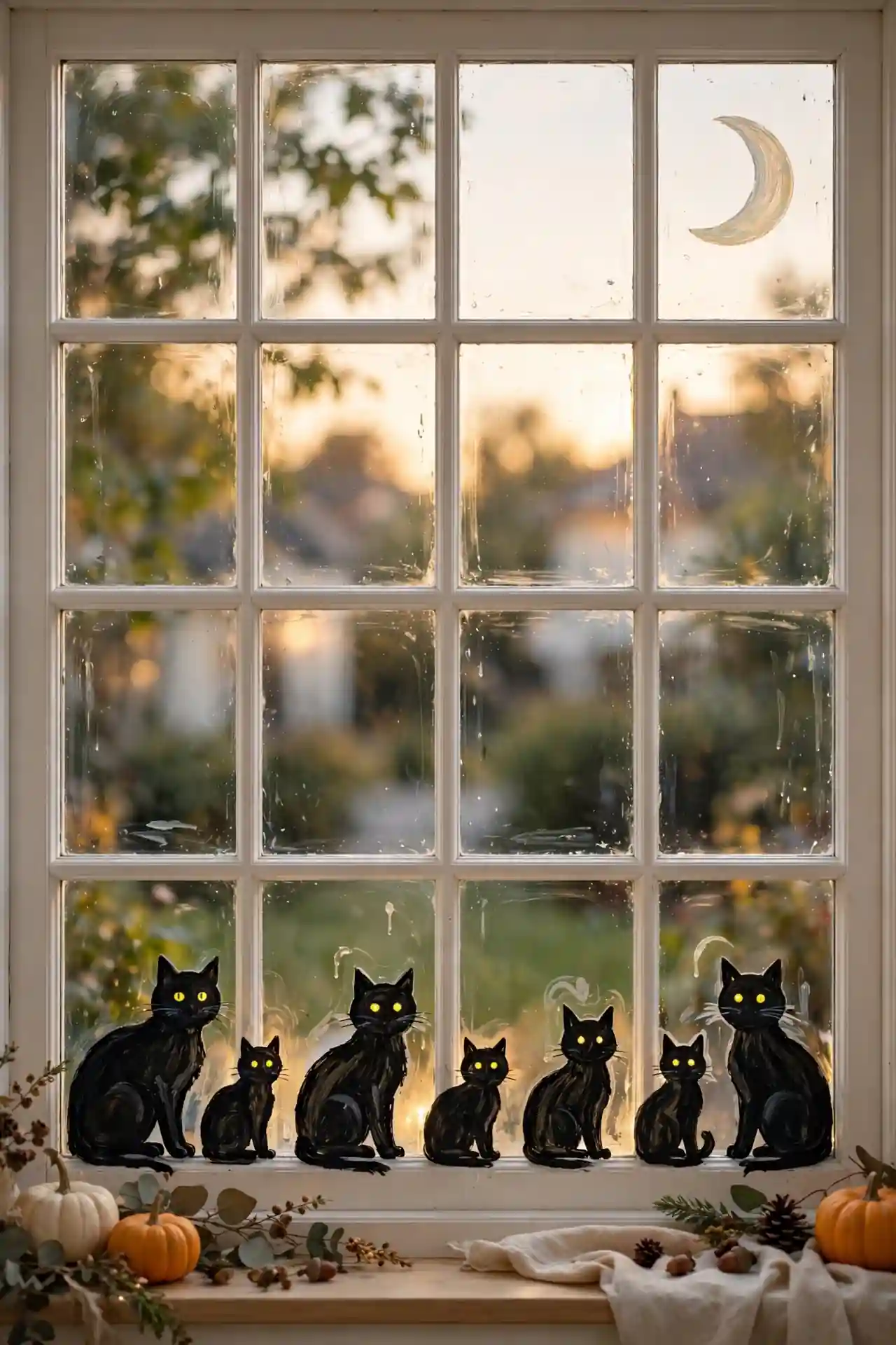 Spooky Silhouette Cats