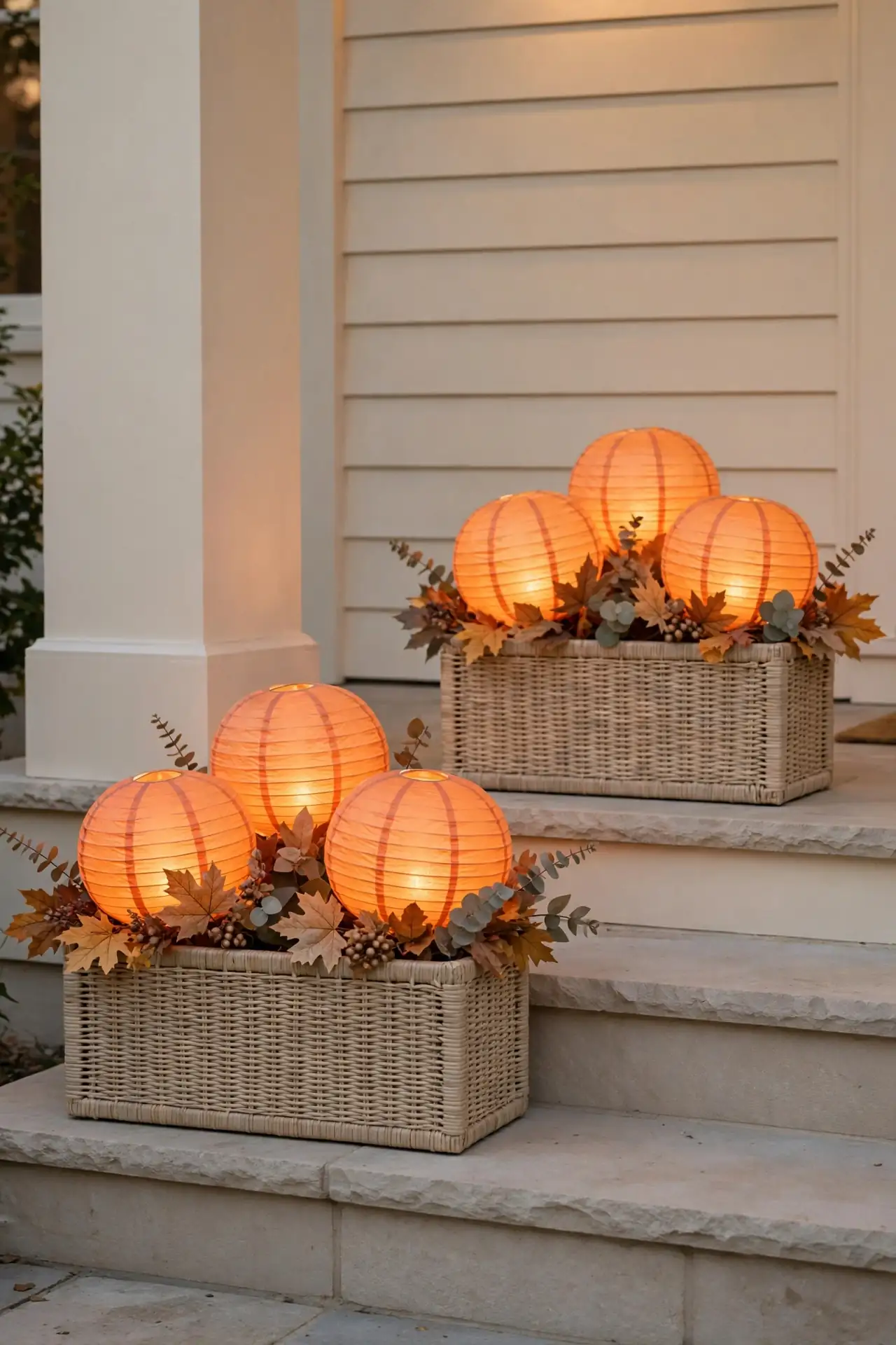 Planter Jack-O-Lanterns