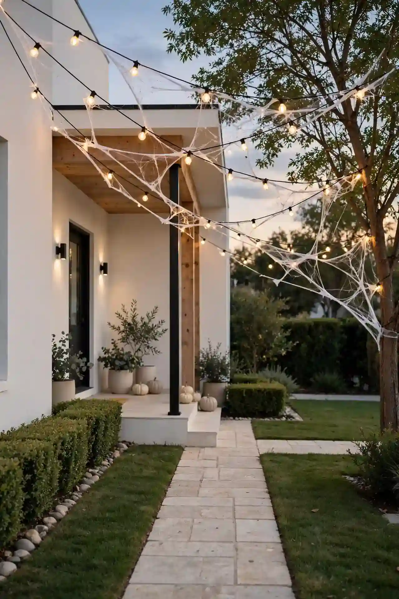 String Light Web Walk