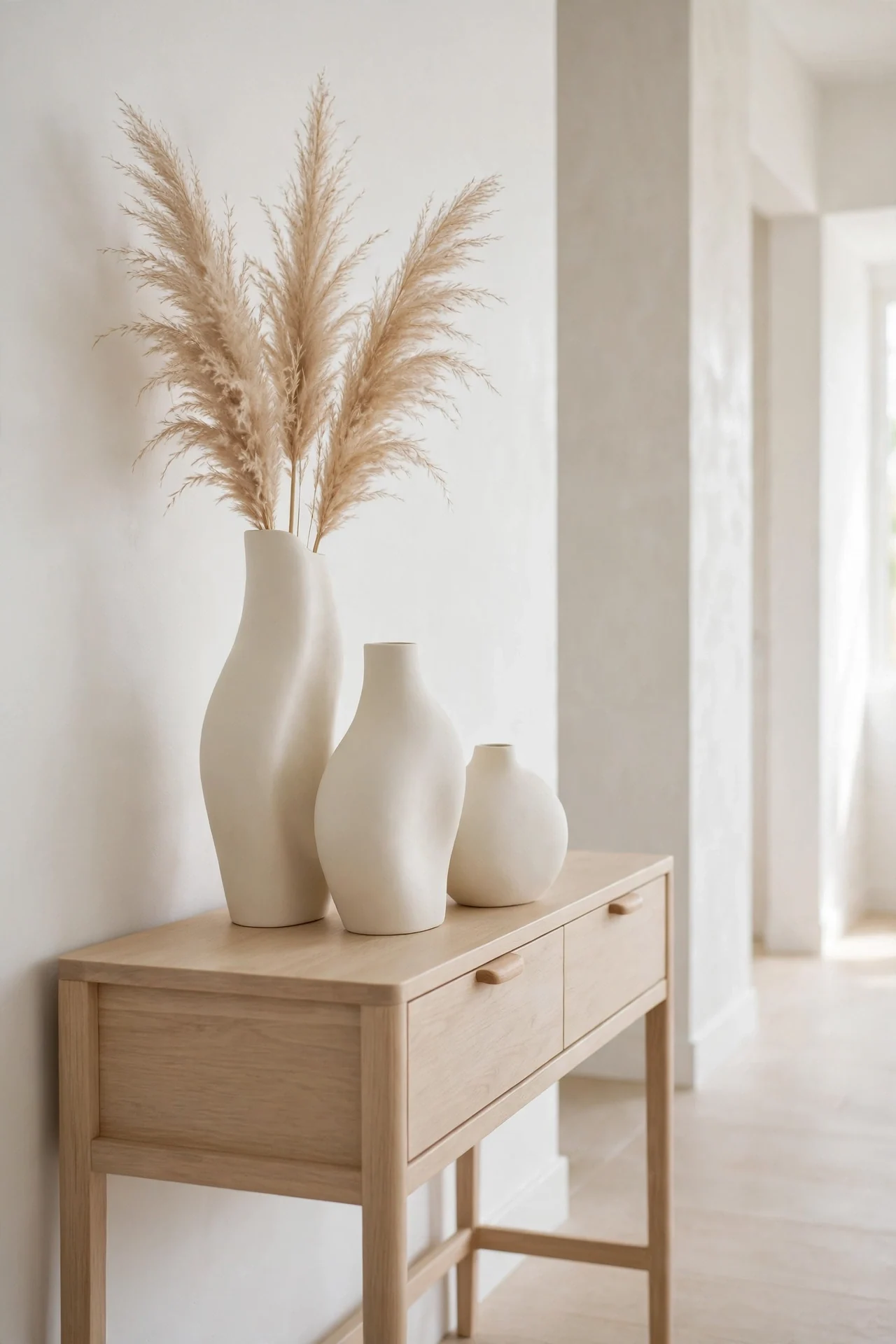 Sculptural Vase Trio