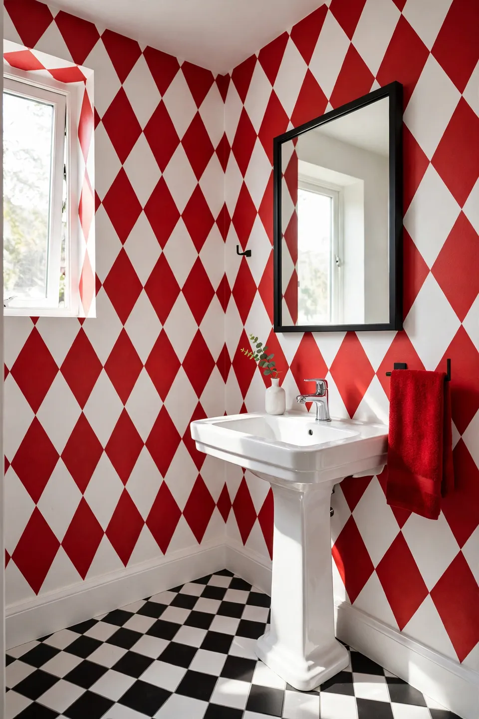Bold Red Contrast