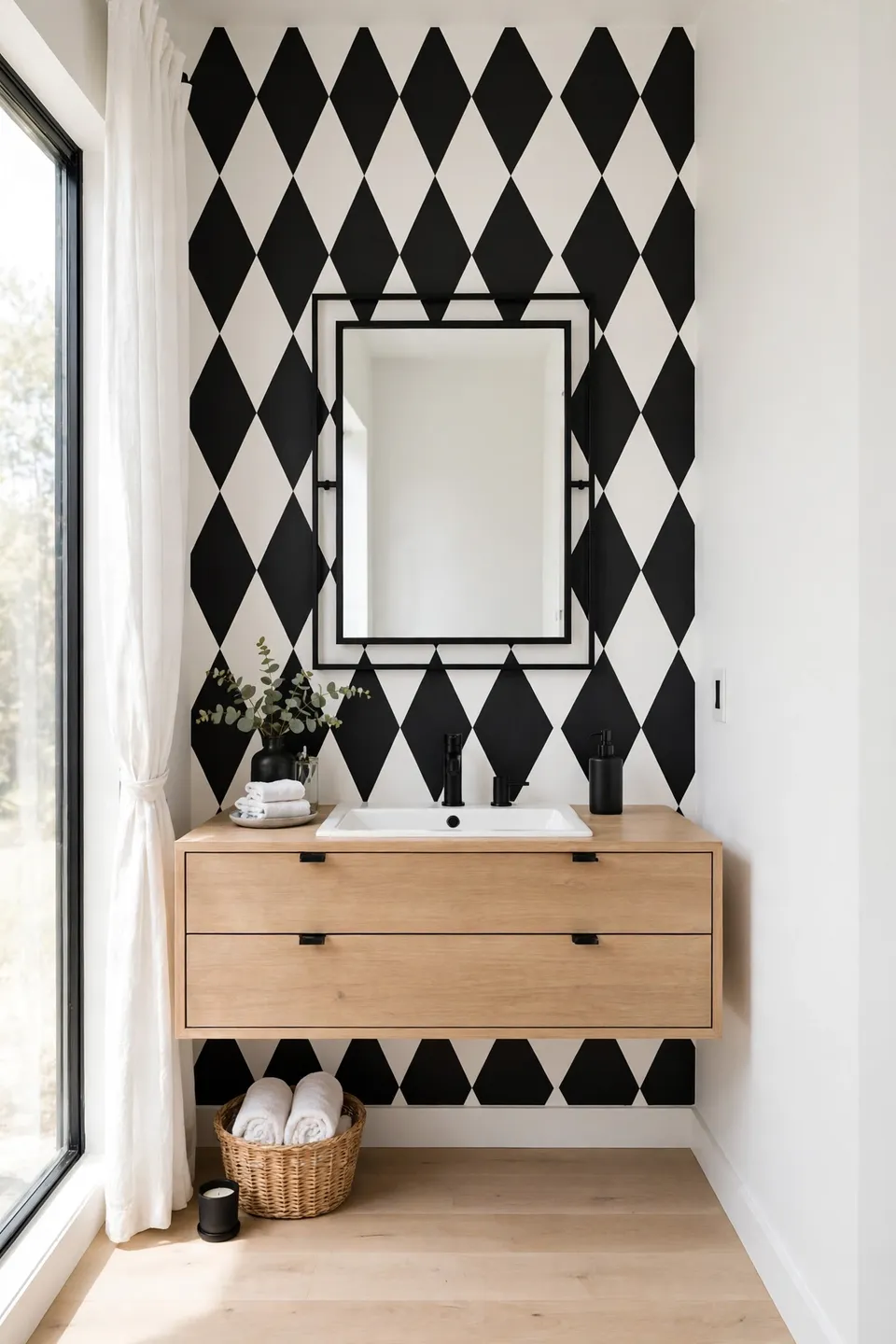 Monochrome Statement Wall