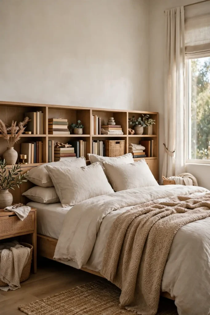 Bookcase Headboard Hack