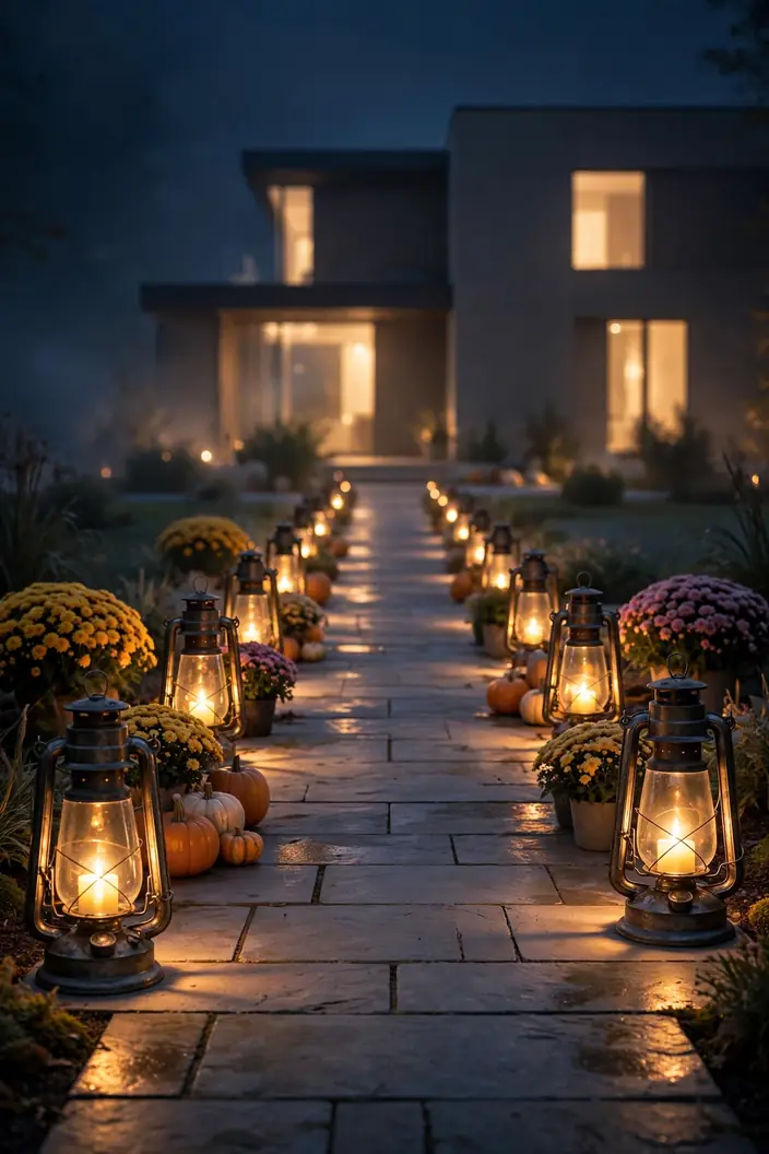 Lantern Lit Walkway