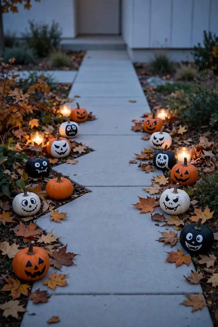 Painted Pumpkin Path