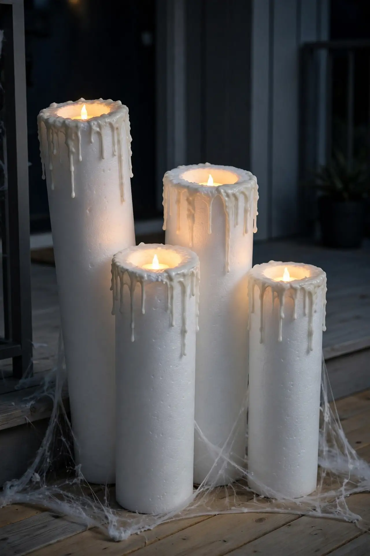 Pool Noodle Candles