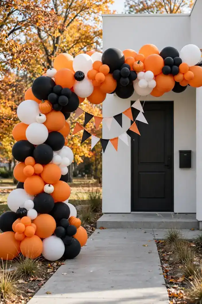Pumpkin Balloon Arch