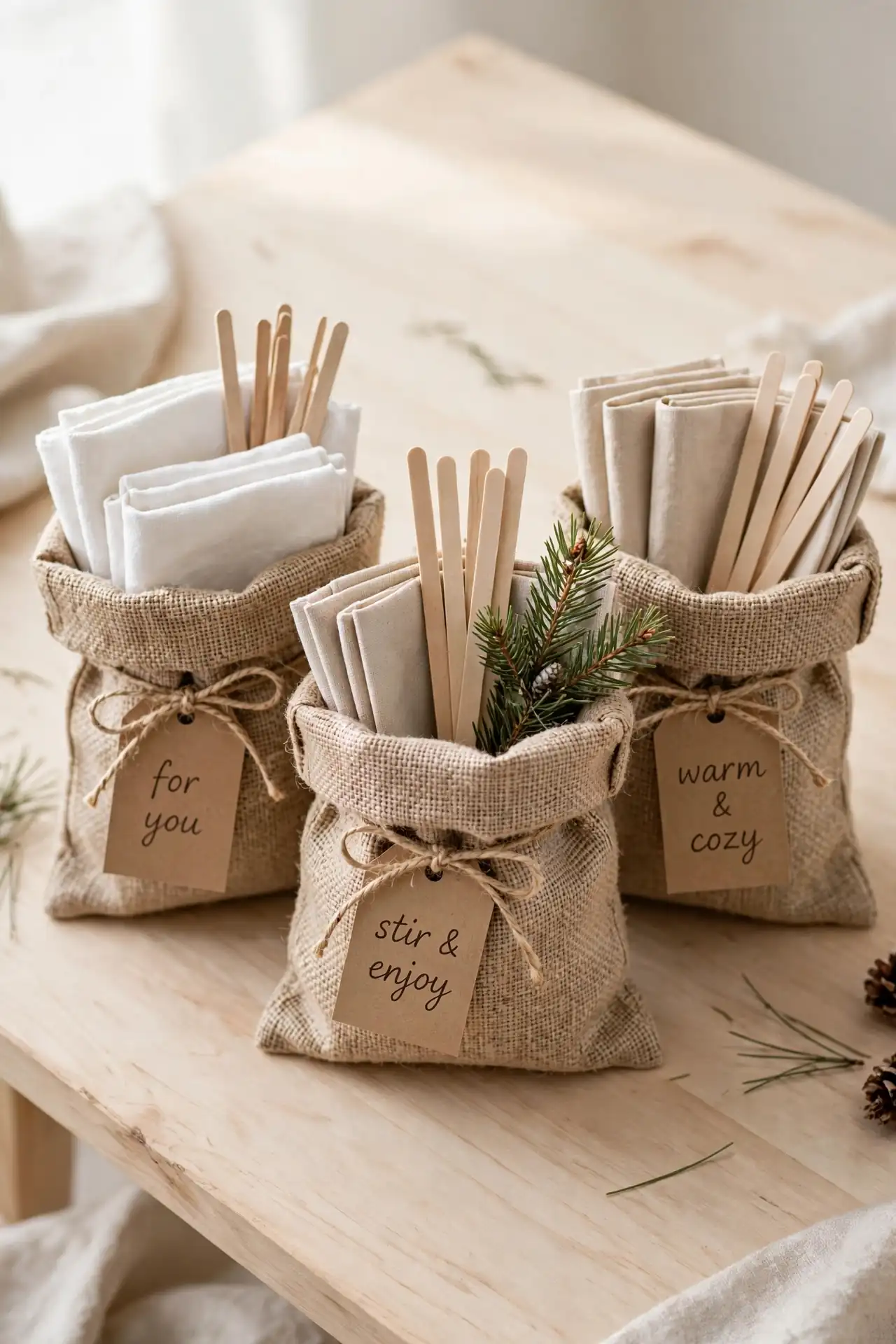 Rustic Wooden Tray Setup