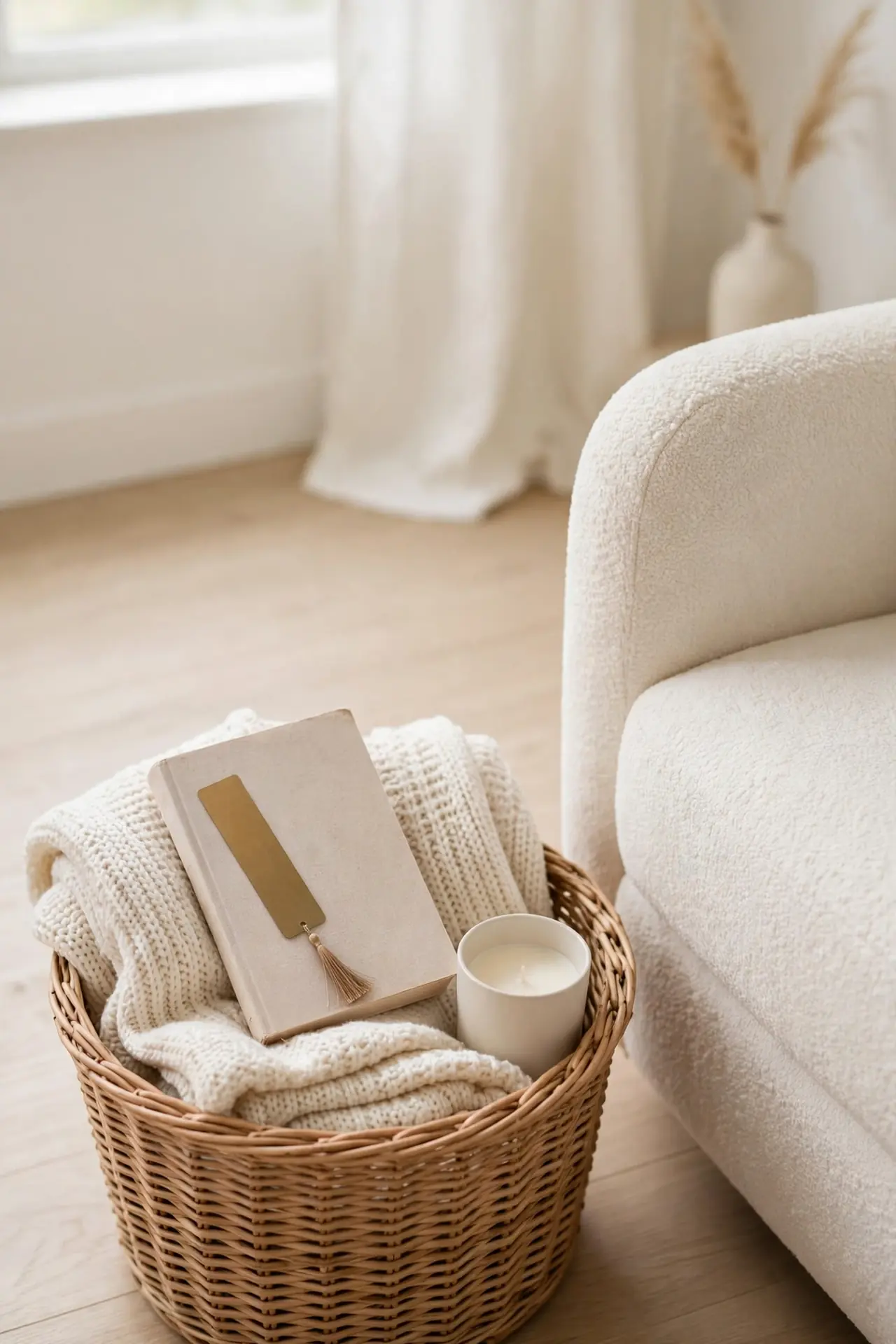 Cozy Reading Basket
