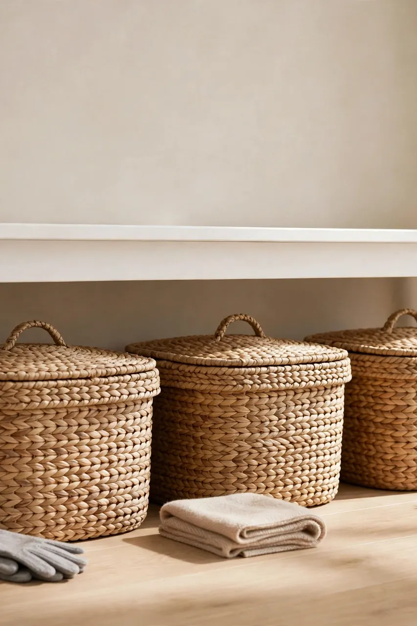 Hide Clutter in Baskets