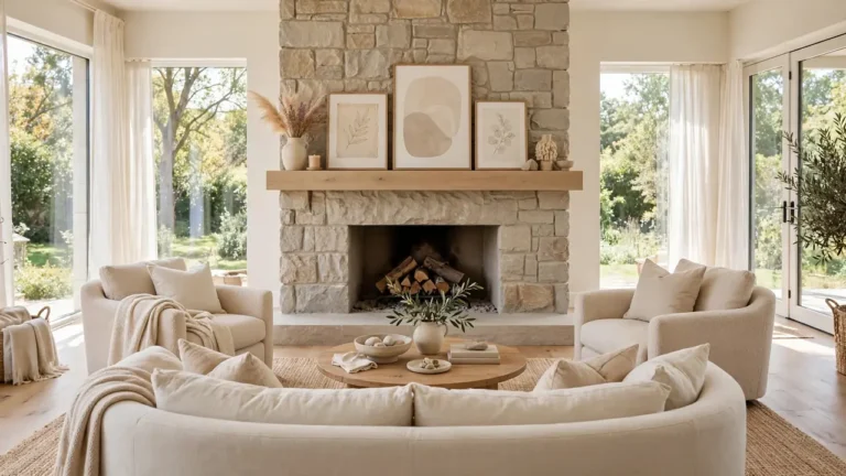 how to arrange furniture around fireplaces