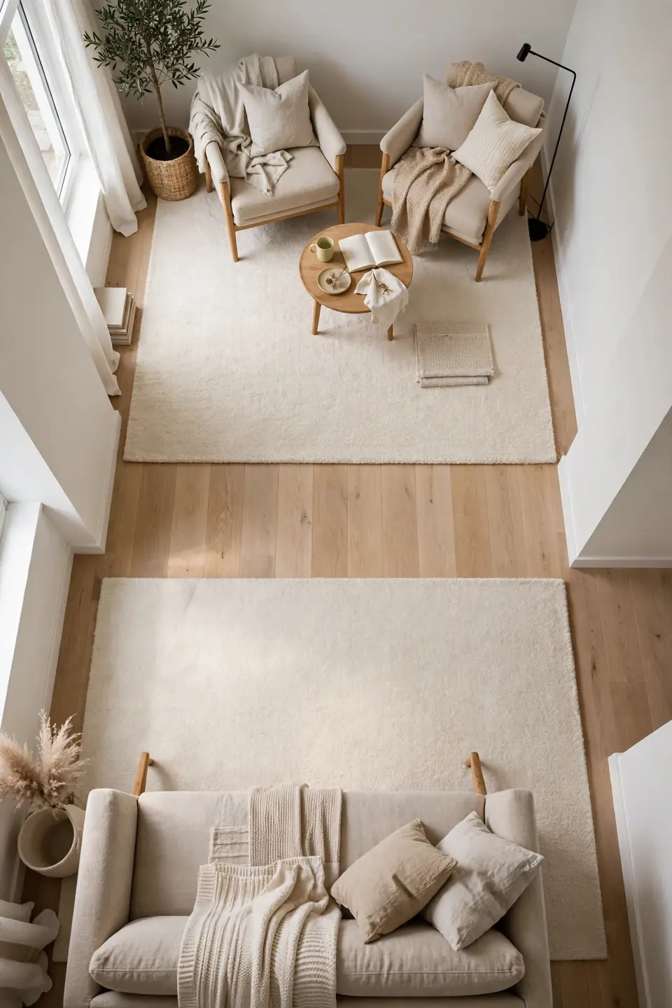 Use Rugs to Define Each Zone